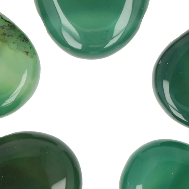 Groene Agaat Doorboorde Hanger uit China met artikelnummer 5978