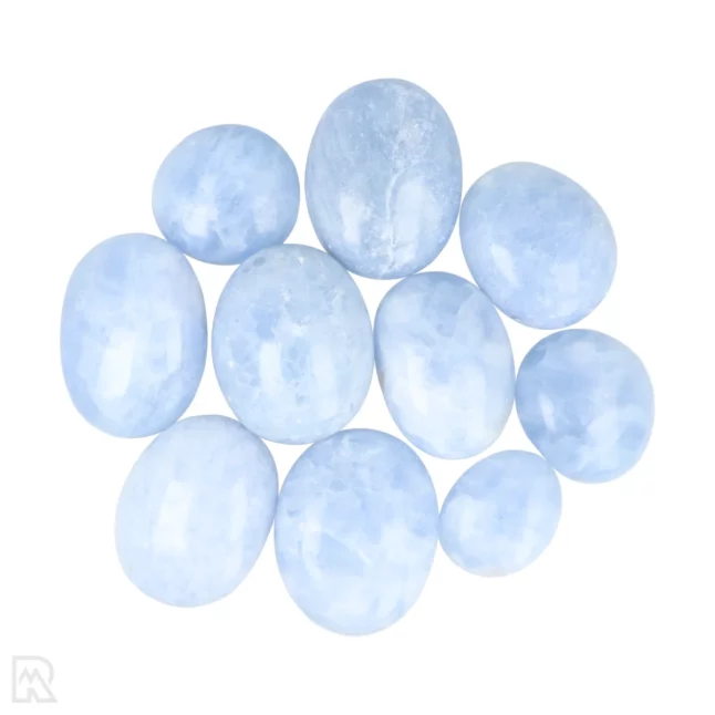 Blaue Calcit-Handsteine