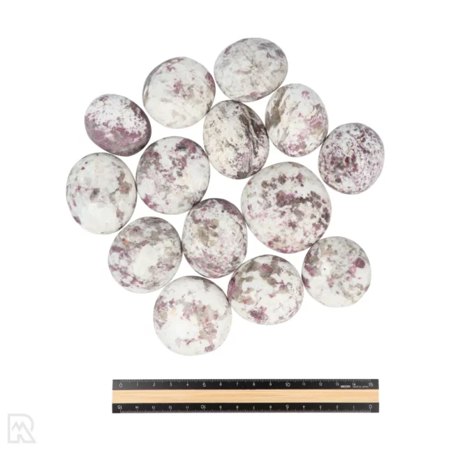 Roze Toermalijn in Kwarts Handstenen – Bild 3
