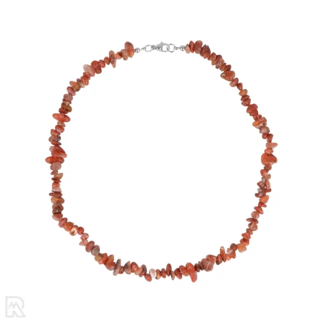 Gebande Carneool Splitketting