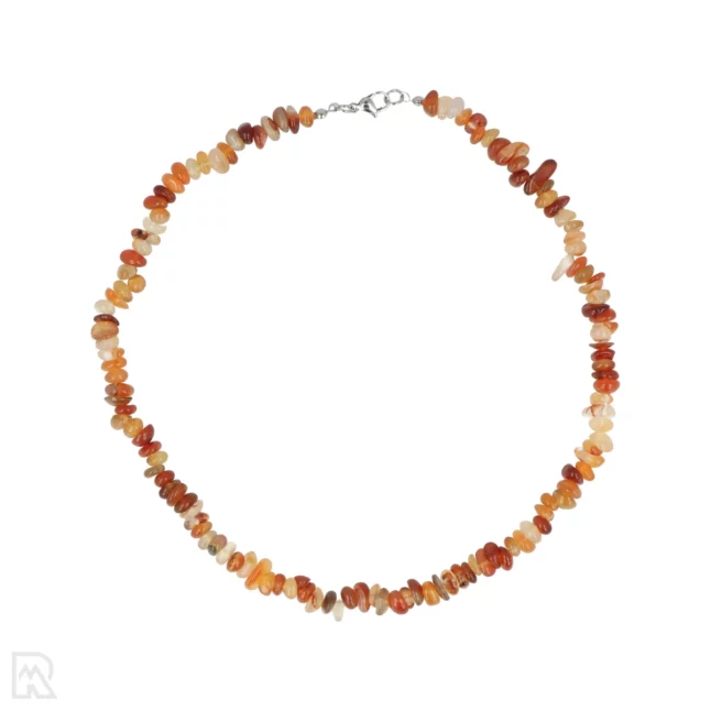 Carneool Ronde Splitketting | A