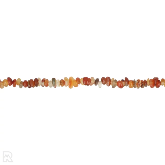 Carneool Ronde Splitketting | A - Afbeelding 2