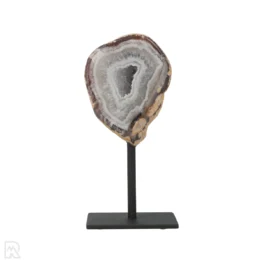 Agate Geode on Stand from Brazil with item number 19792