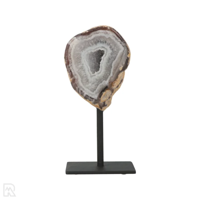 Agate Geode on Stand from Brazil with item number 19792