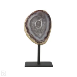 Agate Geode on Stand from Brazil with item number 19794