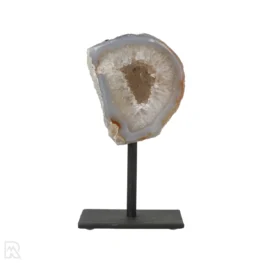 Agate Geode on Stand from Brazil with item number 19795