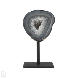 Agate Geode on Stand from Brazil with item number 19797