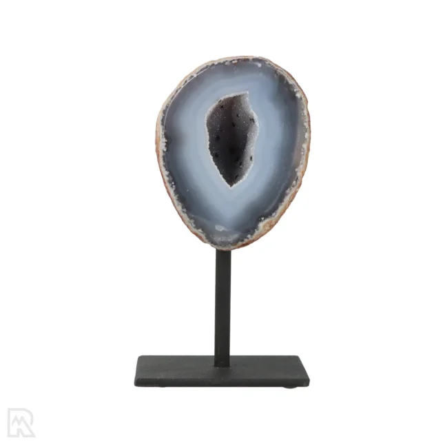Agate Geode on Stand from Brazil with item number 19798