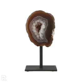 Agate Geode on Stand from Brazil with item number 19799