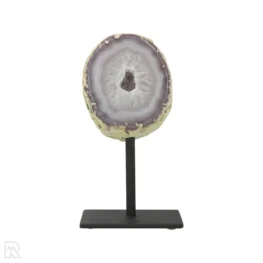 Agate Geode on Stand from Brazil with item number 19804