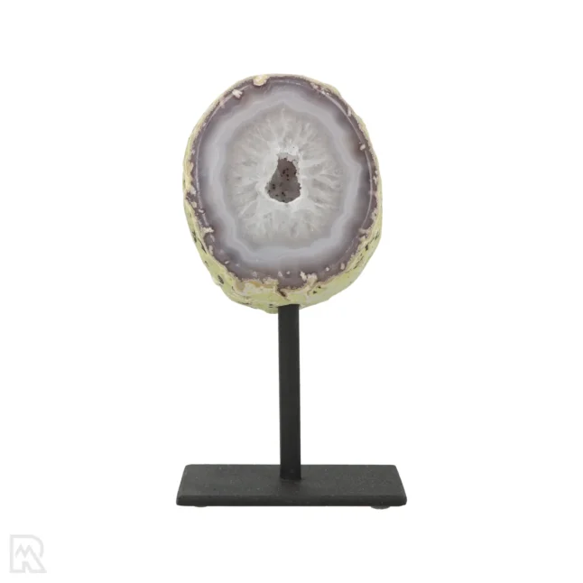 Agate Geode on Stand from Brazil with item number 19804
