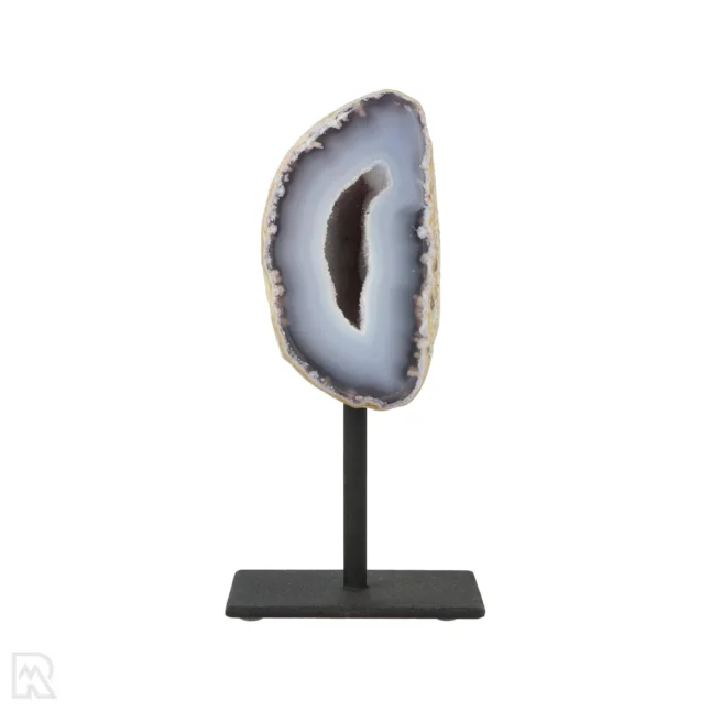 Agate Geode on Stand from Brazil with item number 19805