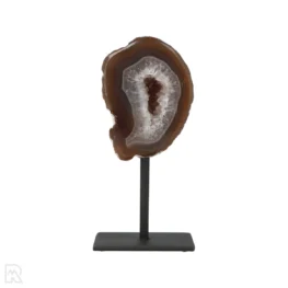 Agate Geode on Stand from Brazil with item number 19807