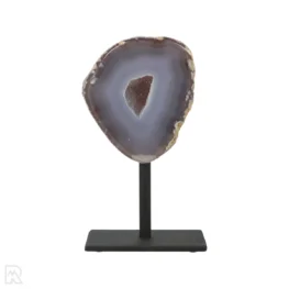 Agate Geode on Stand from Brazil with item number 19808