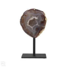 Agate Geode on Stand from Brazil with item number 19810