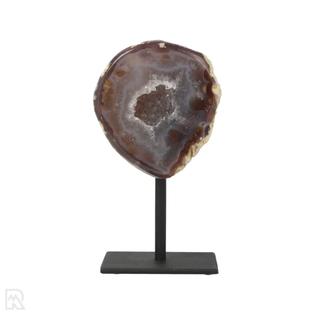 Agate Geode on Stand from Brazil with item number 19810