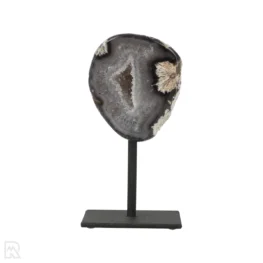 Agate Geode on Stand from Brazil with item number 19811