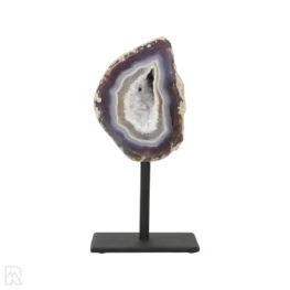 Agate Geode on Stand from Brazil with item number 19812
