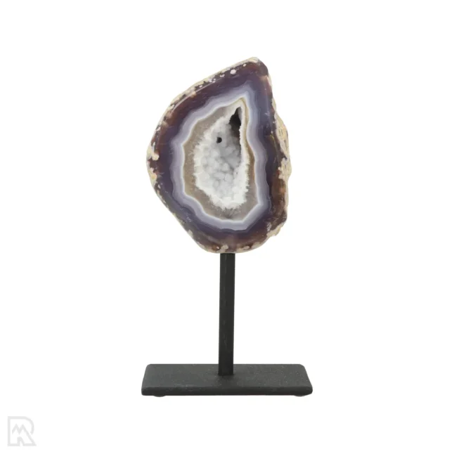 Agate Geode on Stand from Brazil with item number 19812