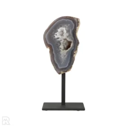 Agate Geode on Stand from Brazil with item number 19814