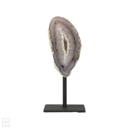 Agate Geode on Stand from Brazil with item number 19816