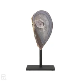 Agate Geode on Stand from Brazil with item number 19817