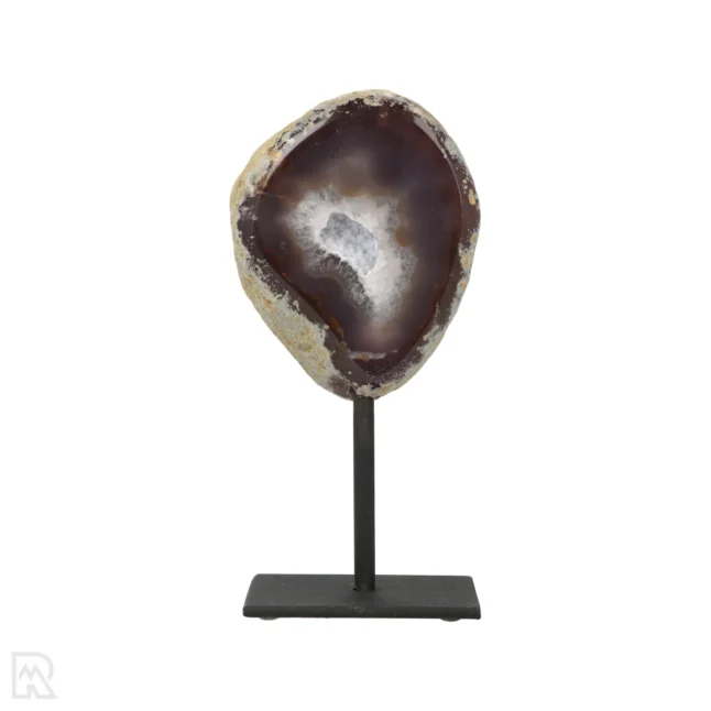 Agate Geode on Stand from Brazil with item number 19818