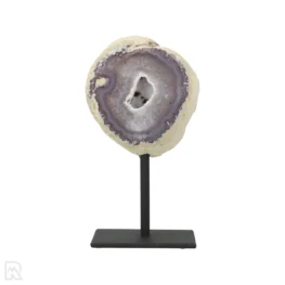 Agate Geode on Stand from Brazil with item number 19819