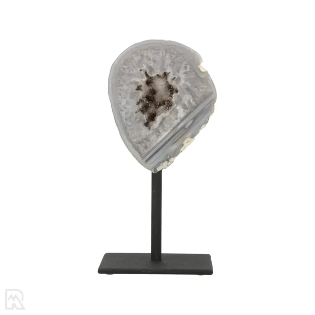 Agate Geode on Stand from Brazil with item number 19820