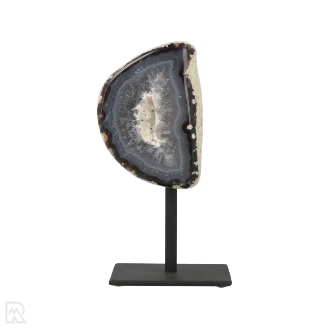 Agate Geode on Stand from Brazil with item number 19824