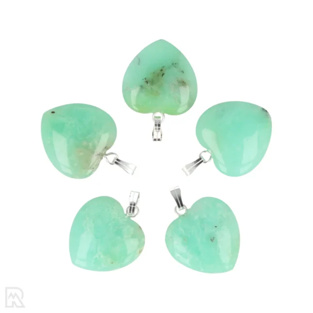 Chrysopraas Herz-Anhänger aus China mit der Artikelnummer 4332