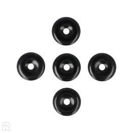 Zwarte Obsidiaan Donut Hanger | 3 cm