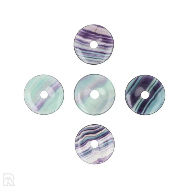 Regenboog Fluoriet Donut Hanger | 3,5 cm