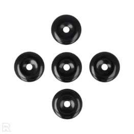 Zwarte Obsidiaan Donut Hanger | 4 cm