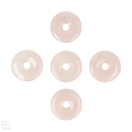Rose Quartz Donut Pendant | 5 cm