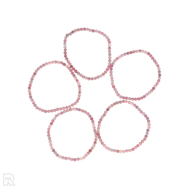 Roze Toermalijn Facetarmband | 4 mm
