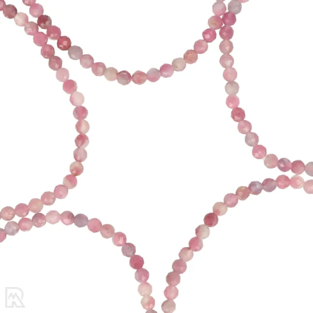 Roze Toermalijn Facetarmband | 4 mm - Afbeelding 2