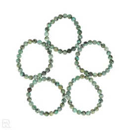 Afrikanischer Türkis Kugelarmband | AA - 8 mm