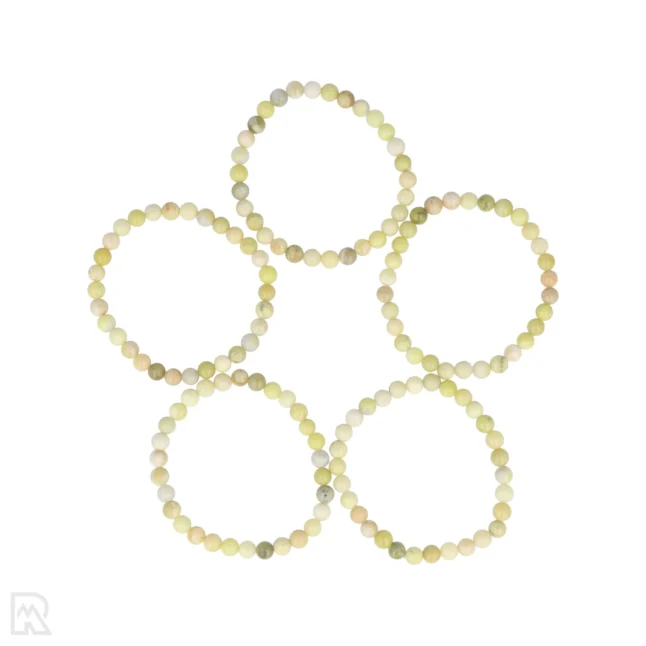 Lantiaanse Jade - Serpentijn Kogelarmband uit China met artikelnummer 8431