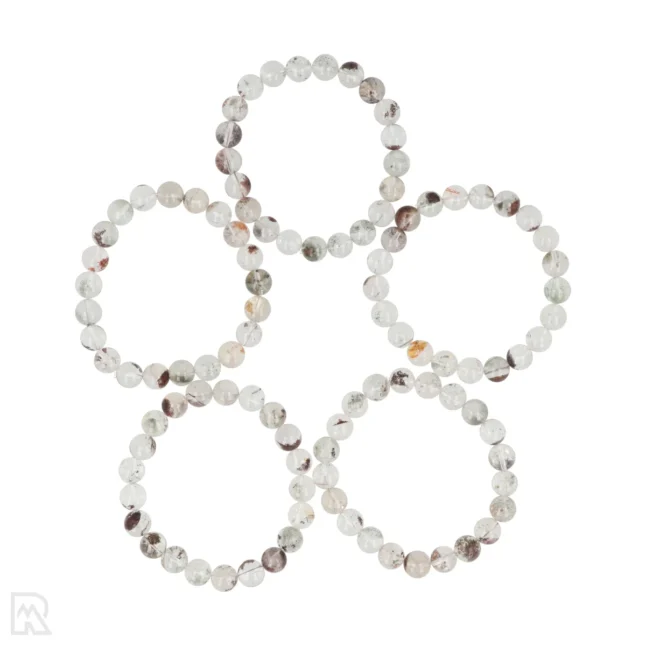 Lodoliet - Kwarts met Insluitingen Kogelarmband uit China met artikelnummer 8475