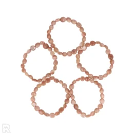 Sonnenstein - Mondstein-Trommelstein-Armband | 6 - 8 mm