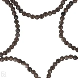 Zilver Obsidiaan Kogelarmband uit China met artikelnummer 8537