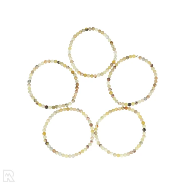 Gele Opaal Kogelarmband uit China met artikelnummer 8589