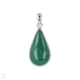Malachite Silver Pendant from India with item number 20353