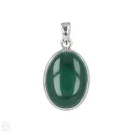 Malachiet Zilveren Hanger uit India met artikelnummer 20363