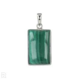 Malachiet Zilveren Hanger uit India met artikelnummer 20364