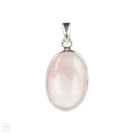 Rozenkwarts Zilveren Hanger uit India met artikelnummer 20522