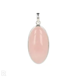 Rozenkwarts Zilveren Hanger uit India met artikelnummer 20528