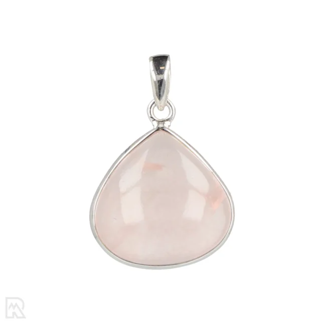 Rozenkwarts Zilveren Hanger uit India met artikelnummer 20543