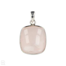 Rozenkwarts Zilveren Hanger uit India met artikelnummer 20544
